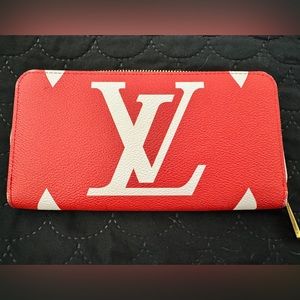 Louis Vuitton Zippy Wallet - Giant Monogram Rouge (Limited Edition)